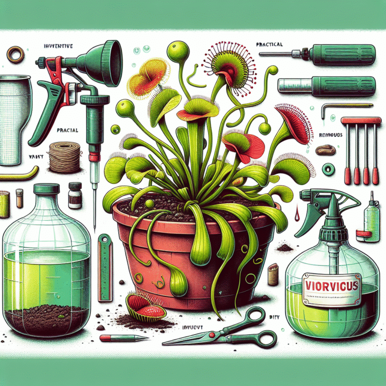 DIY solução de rega para plantas carnívoras