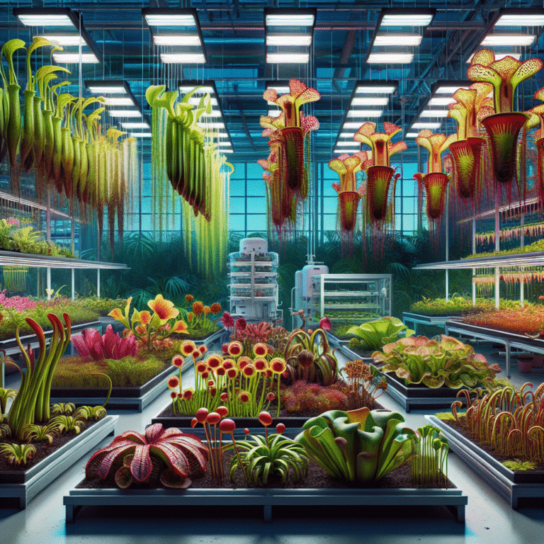 Criação de ambientes artificiais para plantas carnívoras