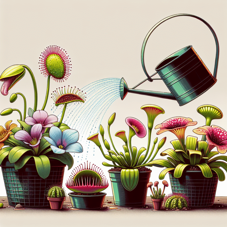 Dicas de rega para plantas carnívoras