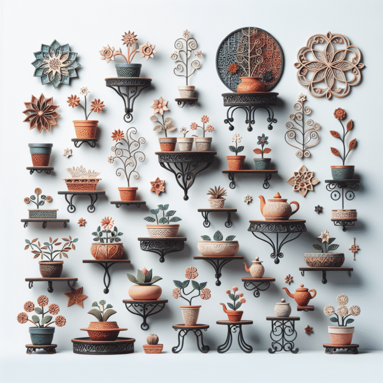 DIY suportes decorativos para vasos