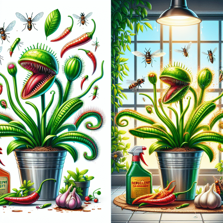 DIY proteção contra pragas para plantas carnívoras