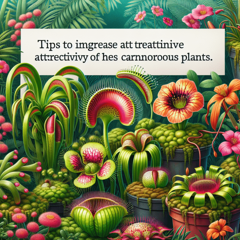 Dicas para aumentar a atratividade de suas plantas carnívoras