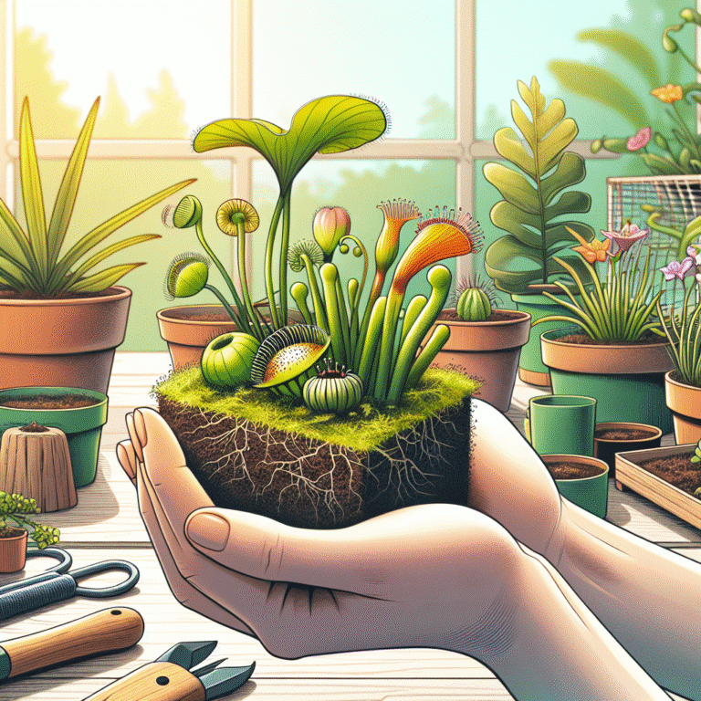 Como criar substratos caseiros para plantas carnívoras
