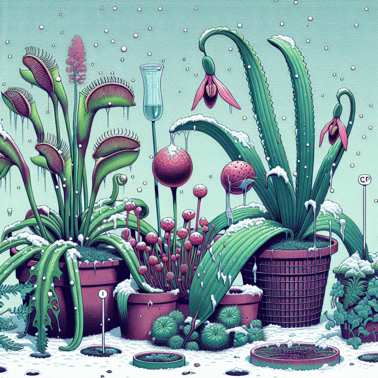 Cuidados imprescindíveis com plantas carnívoras no inverno