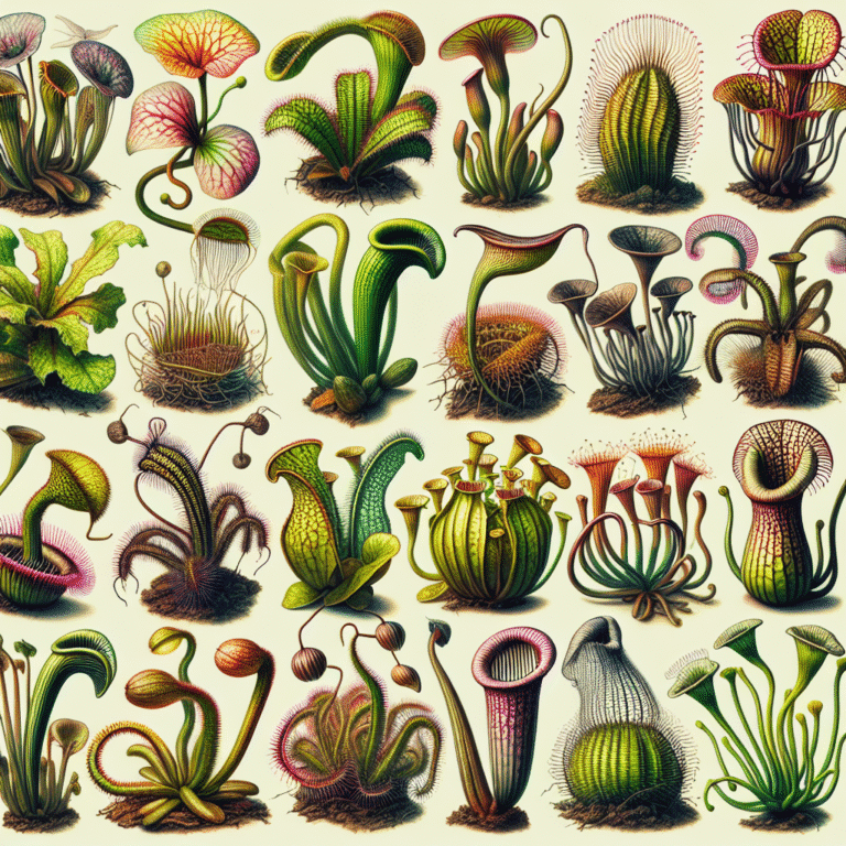 <p>Tipos de plantas carnívoras mais populares