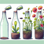 Transforme garrafas em vasos para plantas carnívoras