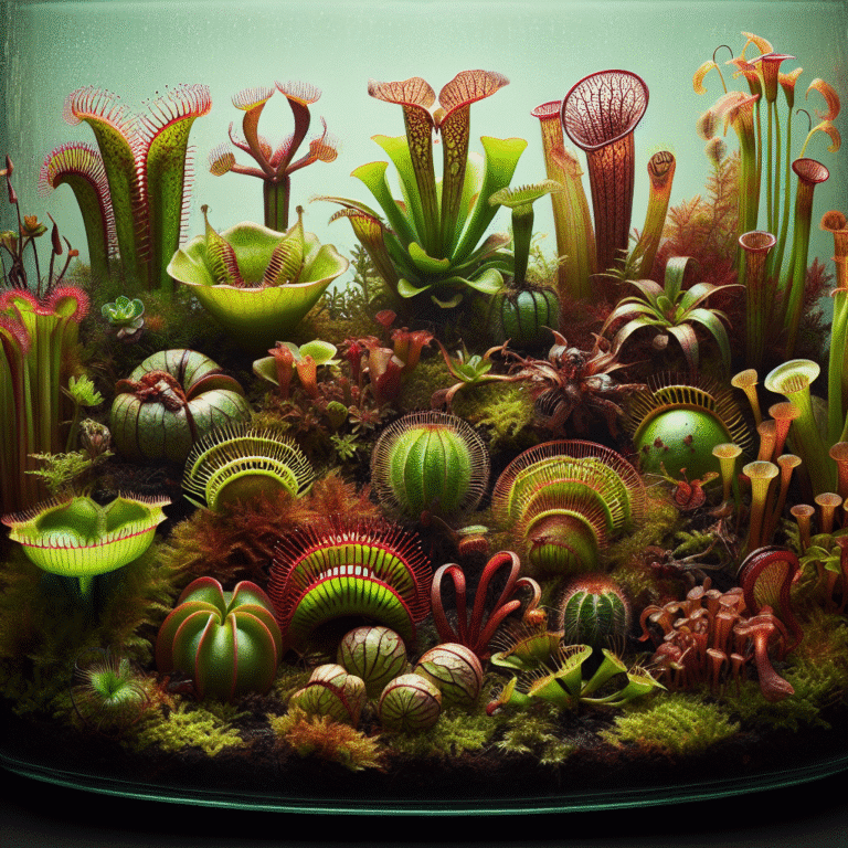 Tipos de plantas carnívoras para terrários