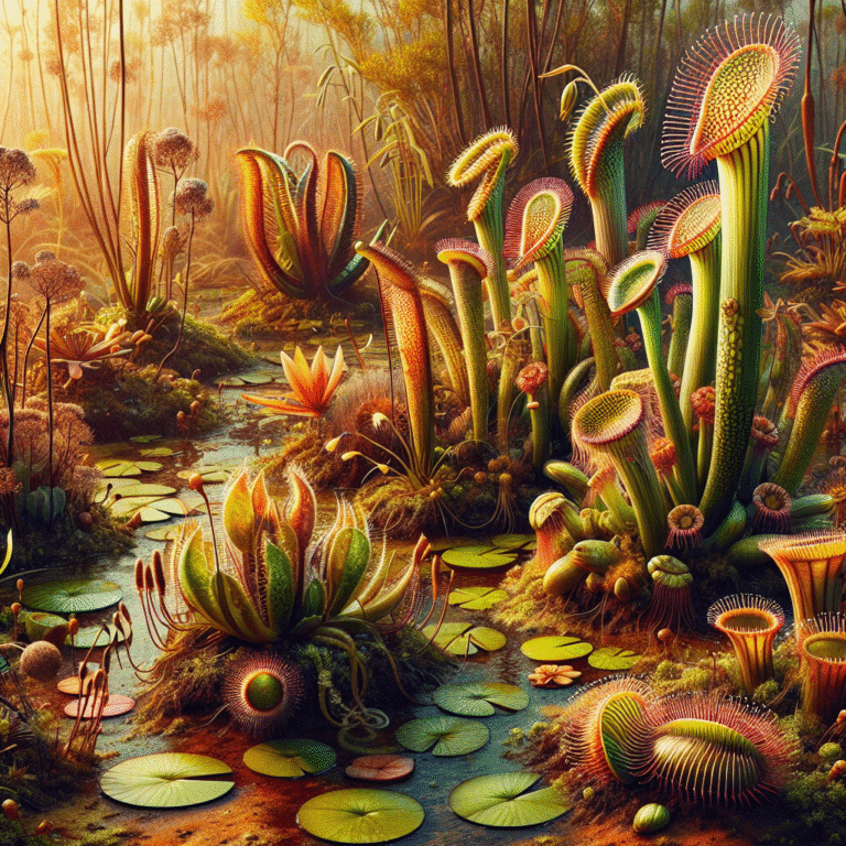 Plantas carnívoras aquáticas e terrestres