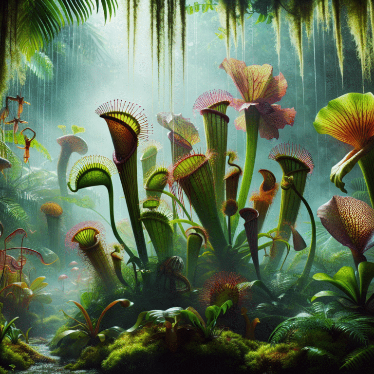 Cultivo de plantas carnívoras em ambientes úmidos