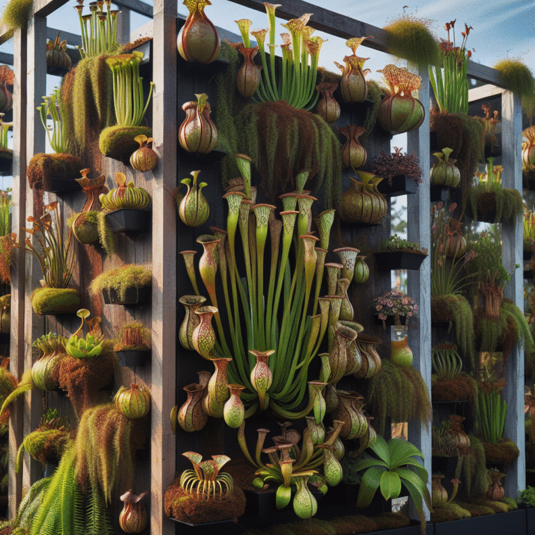 Cultivo de plantas carnívoras em jardins verticais
