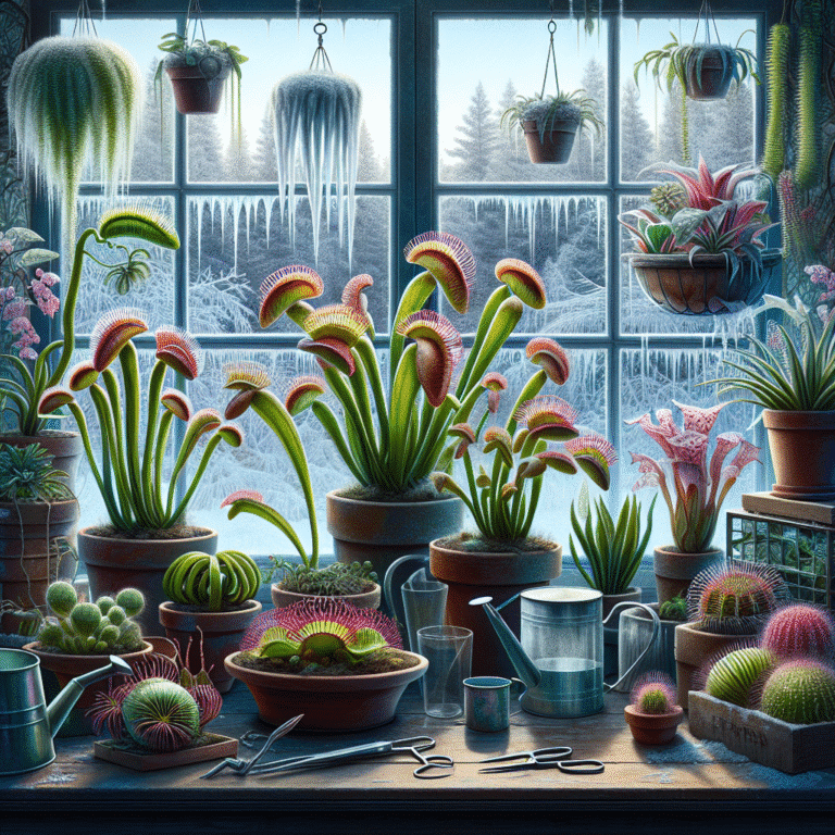 Cuidados com plantas carnívoras durante o inverno