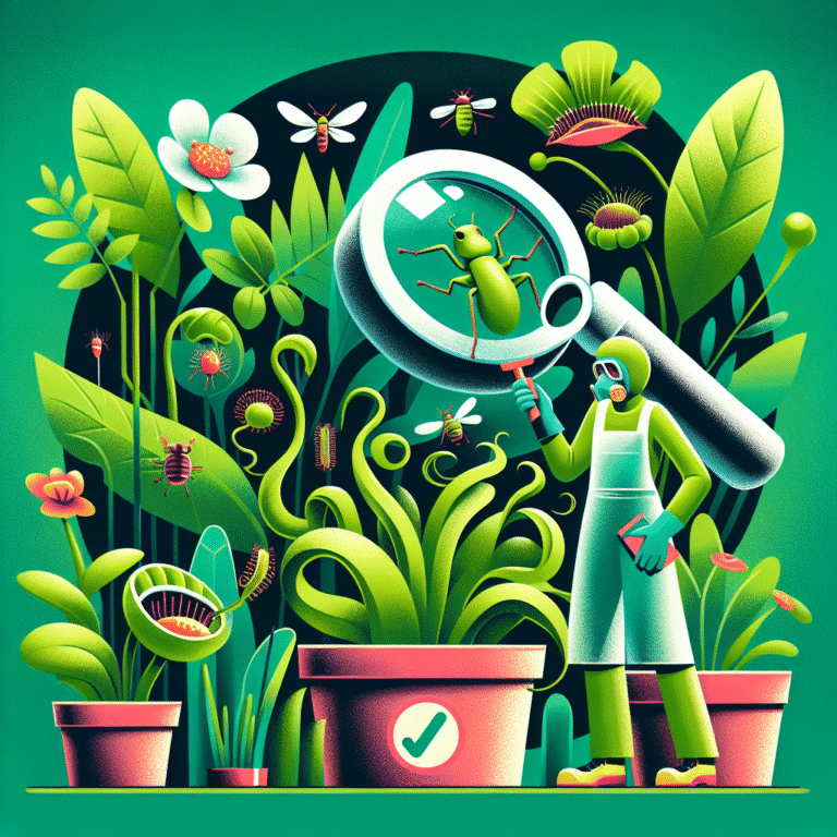 Identificação e cuidados com pragas em plantas carnívoras