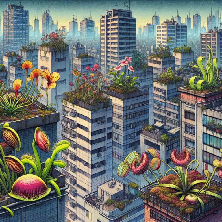 Cultivo de plantas carnívoras em ambiente urbano