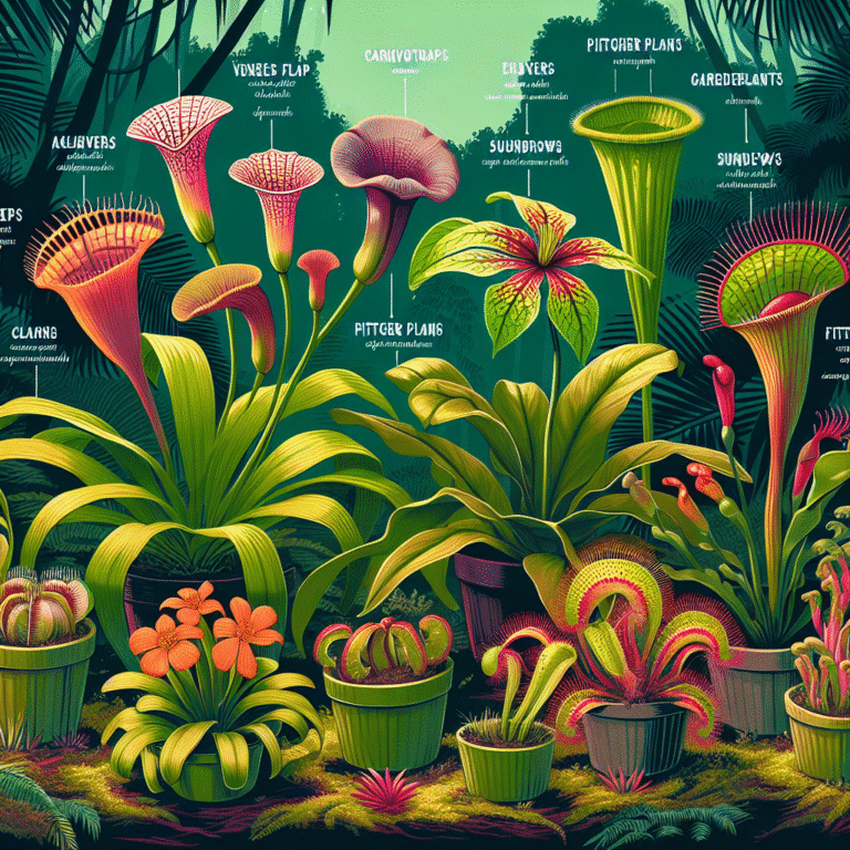 Tipos de plantas carnívoras para iniciantes