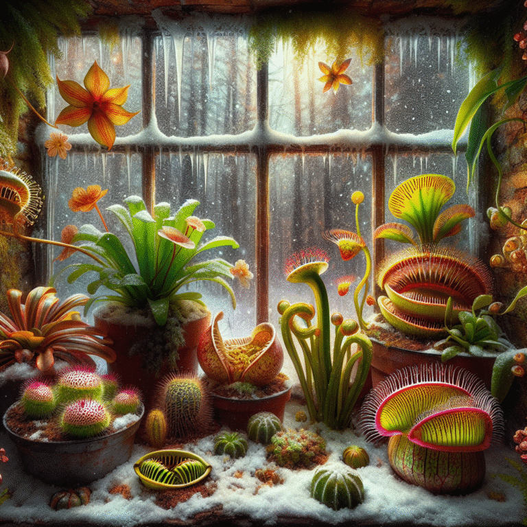 Como proteger suas plantas carnívoras no inverno