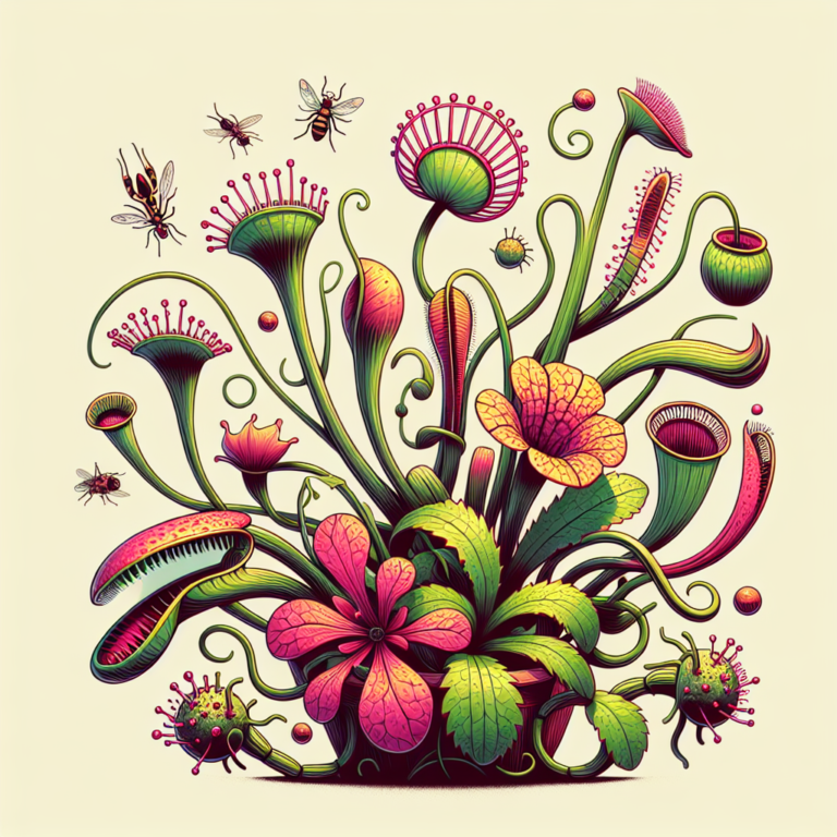 Controle de pragas em plantas carnívoras