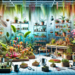 Criação de ambientes artificiais para plantas carnívoras.