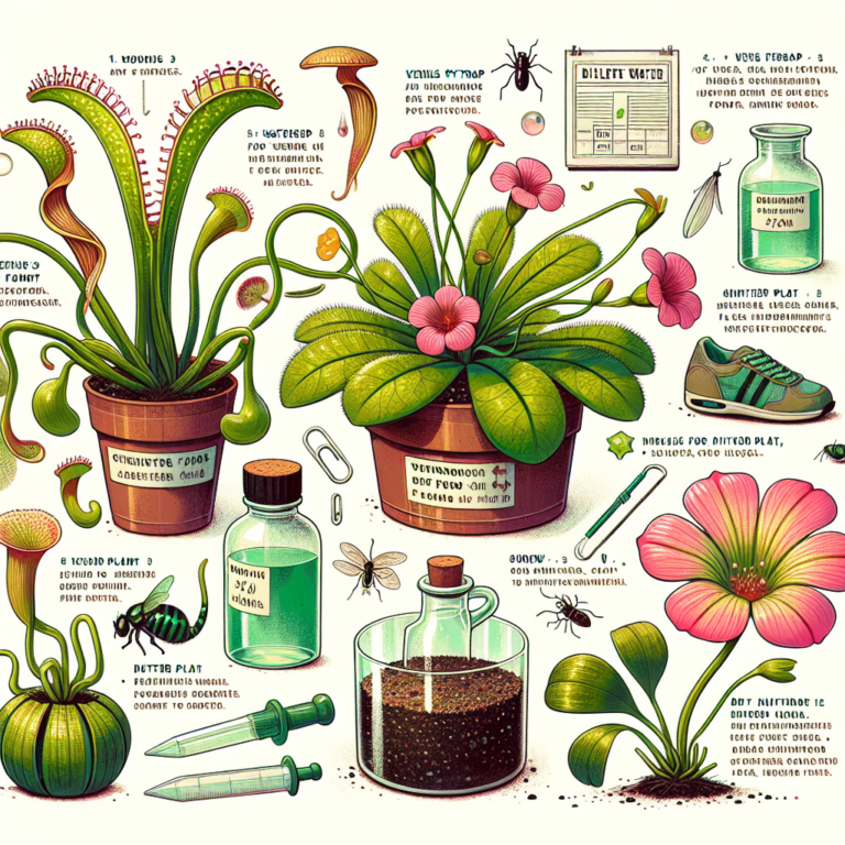 Cuidados diários com plantas carnívoras