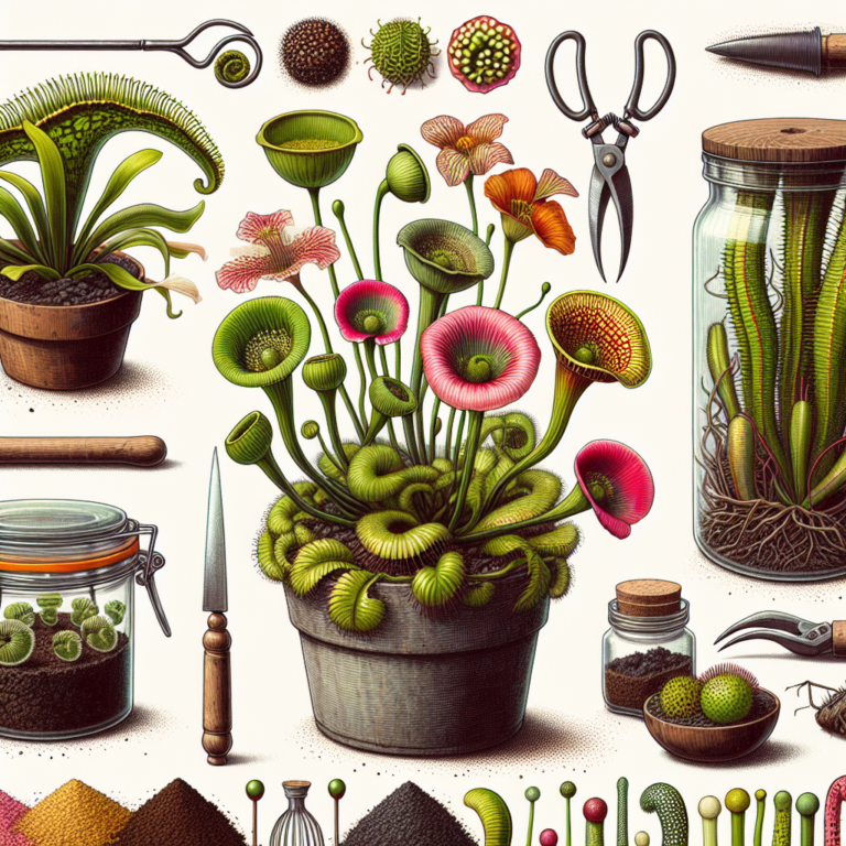 Os utensílios essenciais para cultivar plantas carnívoras