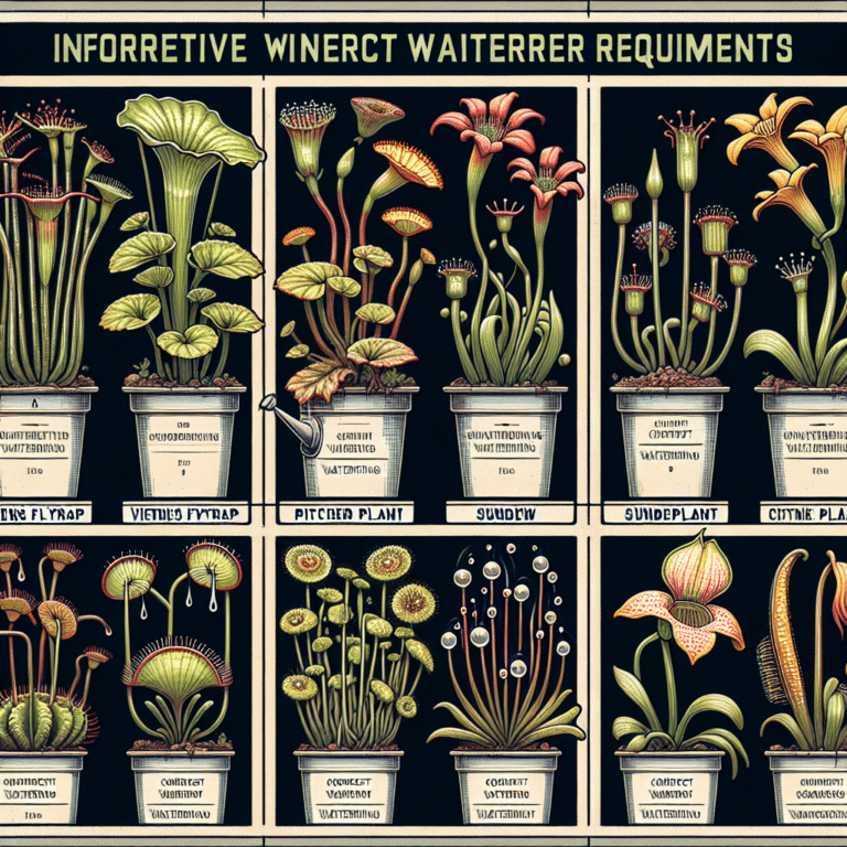 Rega correta para diferentes tipos de plantas carnívoras