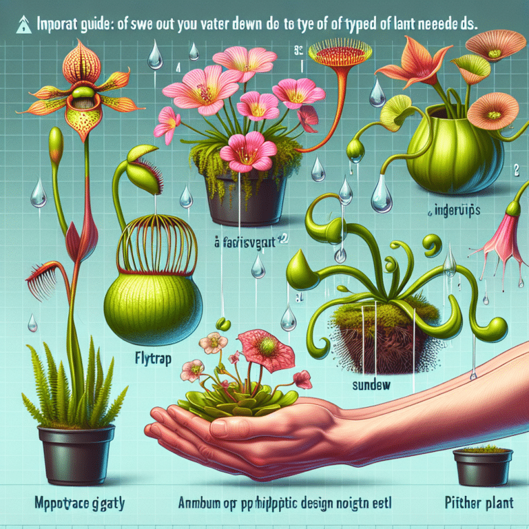 Rega correta para diferentes tipos de plantas carnívoras