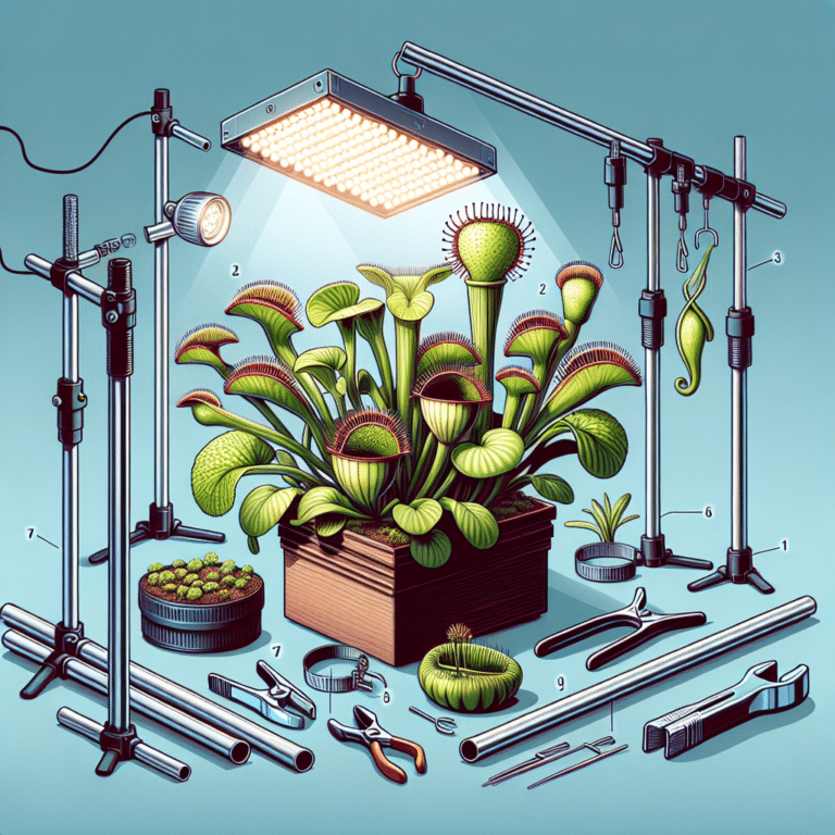 Como fazer suporte de luz para plantas carnívoras