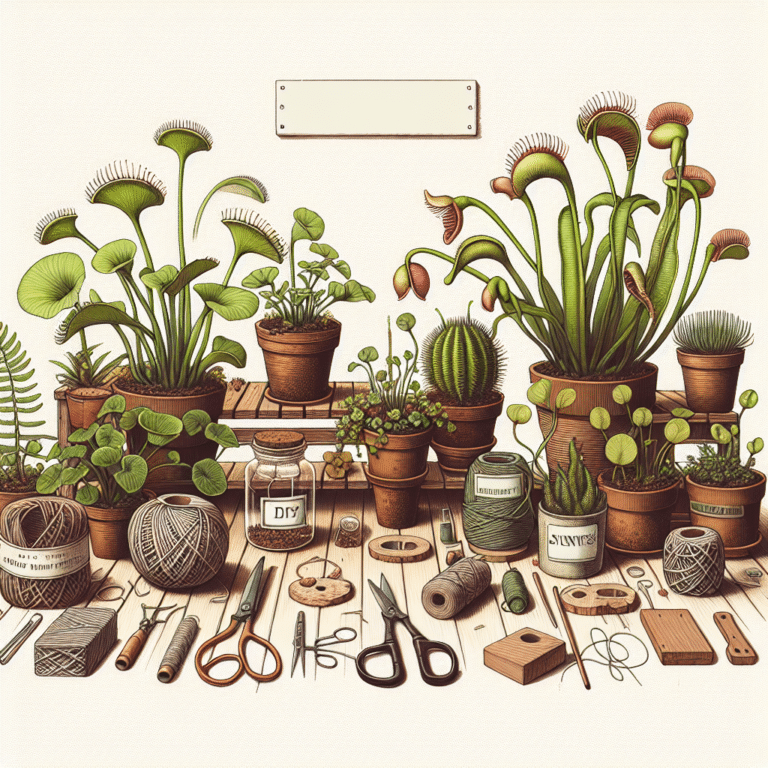 Decoração com plantas carnívoras DIY