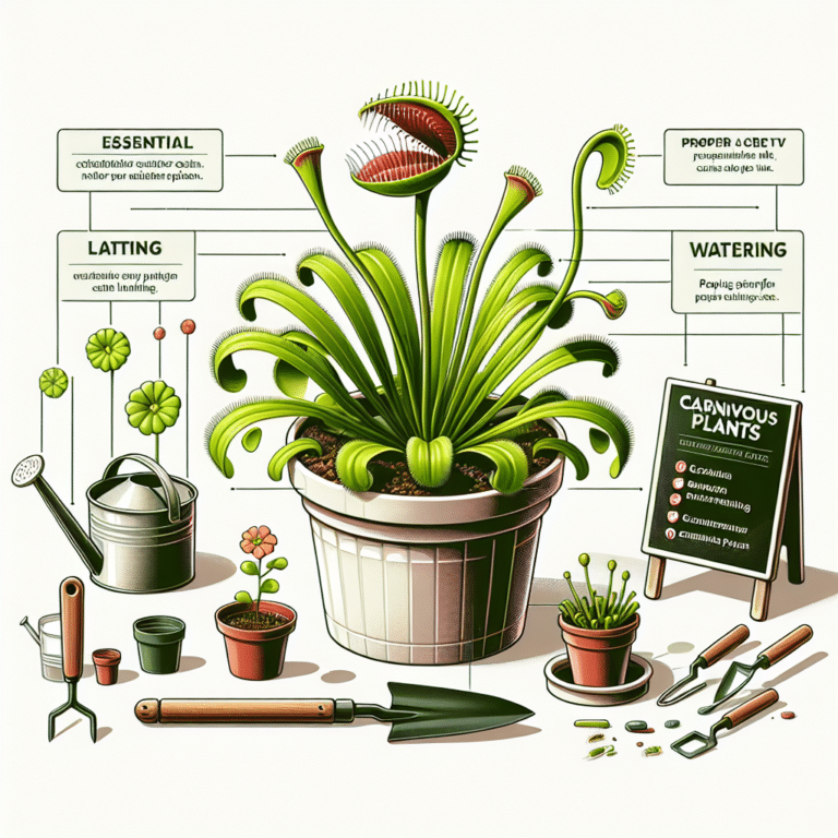 Cuidados fundamentais para o cultivo de plantas carnívoras em vasos.